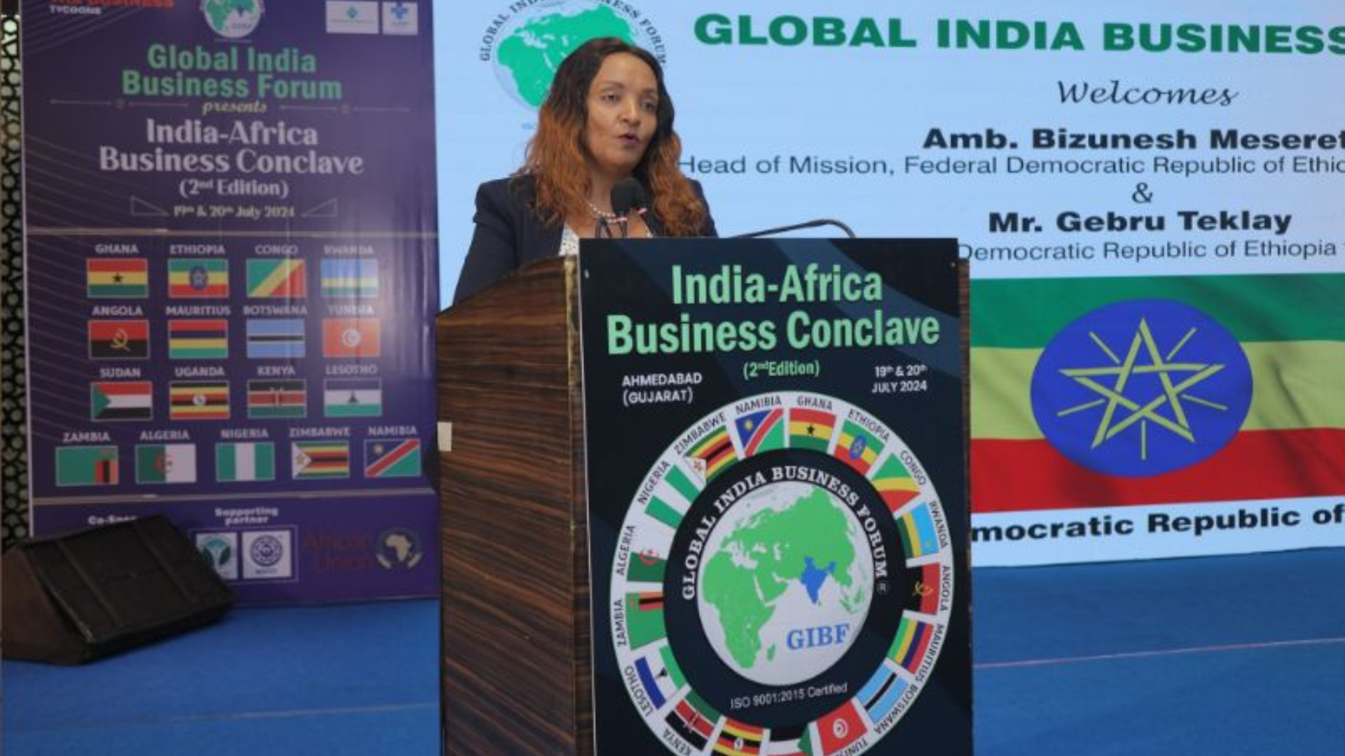 Ambi Bizunesh Meseret - Ethiopia Deputy Head Speech at India Africa Business Conclave