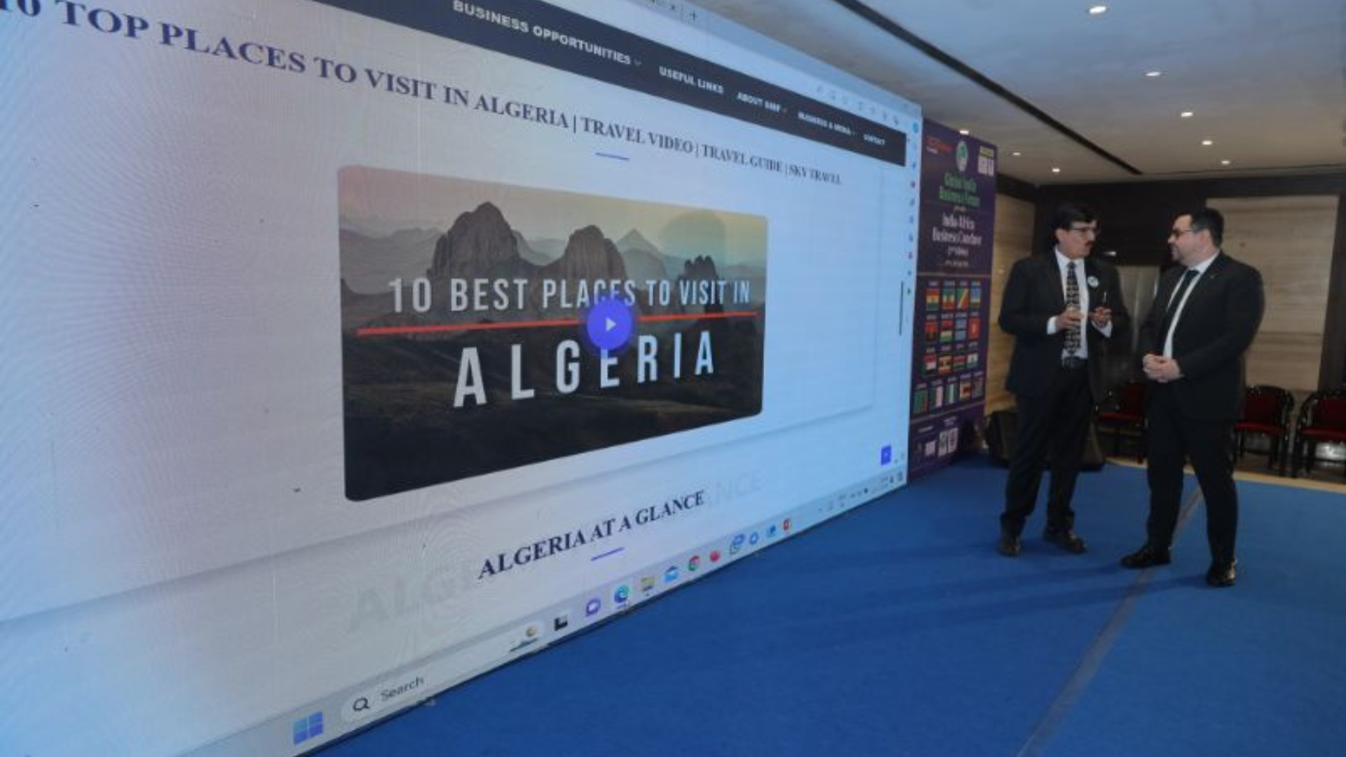 Felicitating Mr. Abdelali Bouillouta - Algeria Secretary to India